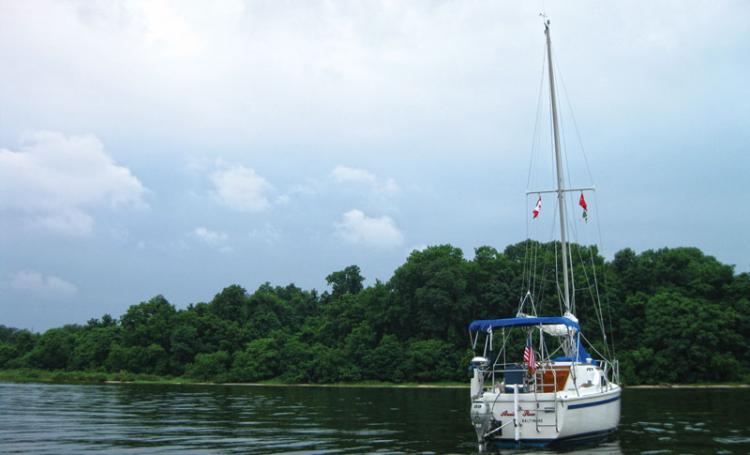 Anchored in the Patuxent River