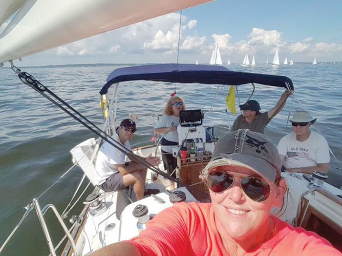 Annapolis Sailors Network Bent Whiskers team racing. Photo courtesy of ASN