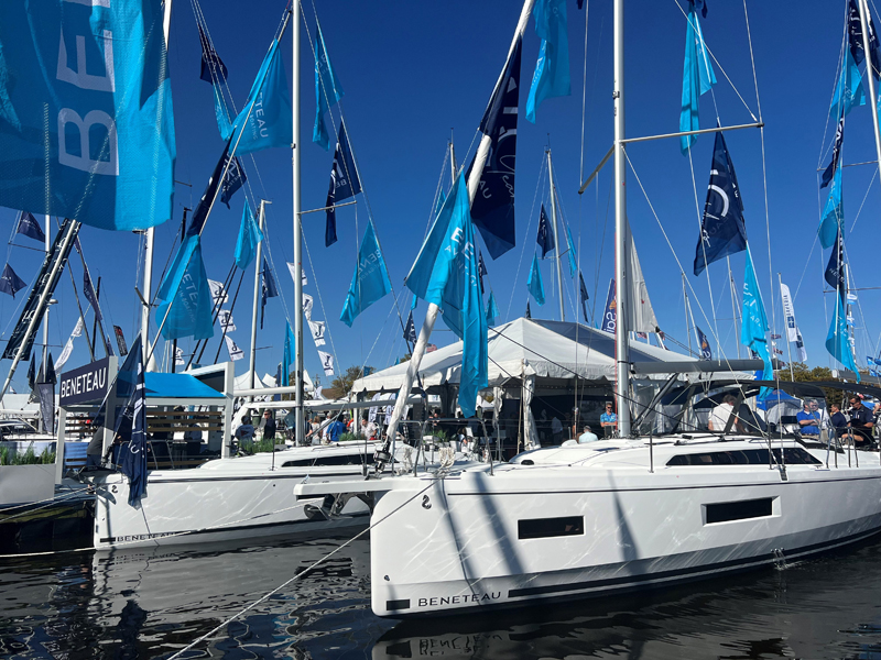 Sailboat at Annapolis Sailboat Show 2024
