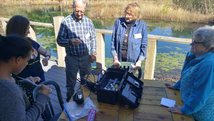 Learning about water testing at CBEC