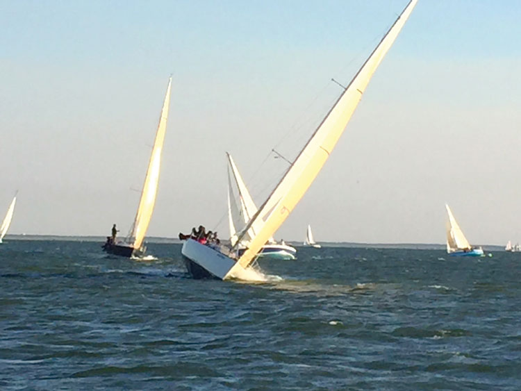 CCV Racing (Cruising Club of Virginia) racers on the Southern Bay