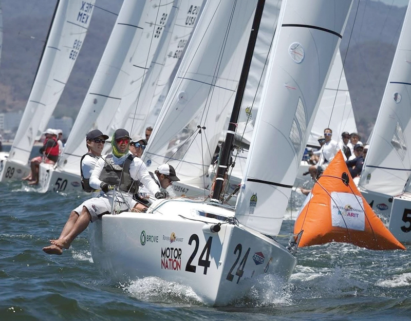 Sailboats racing