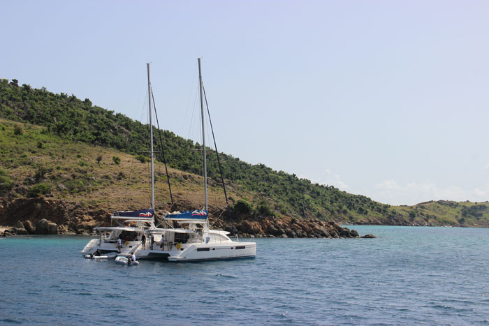 At anchor in the BVI, 2018