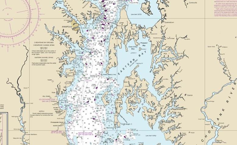 Chesapeake Bay Distance Chart