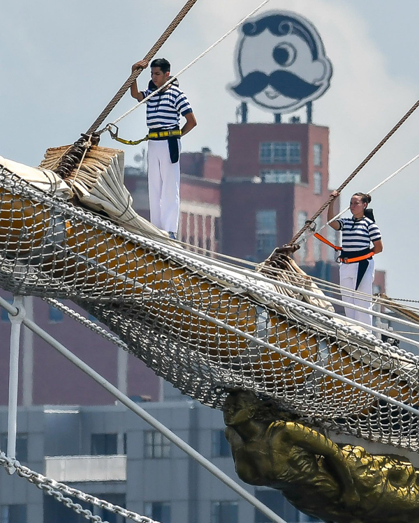 Tall ship Libertad sailors