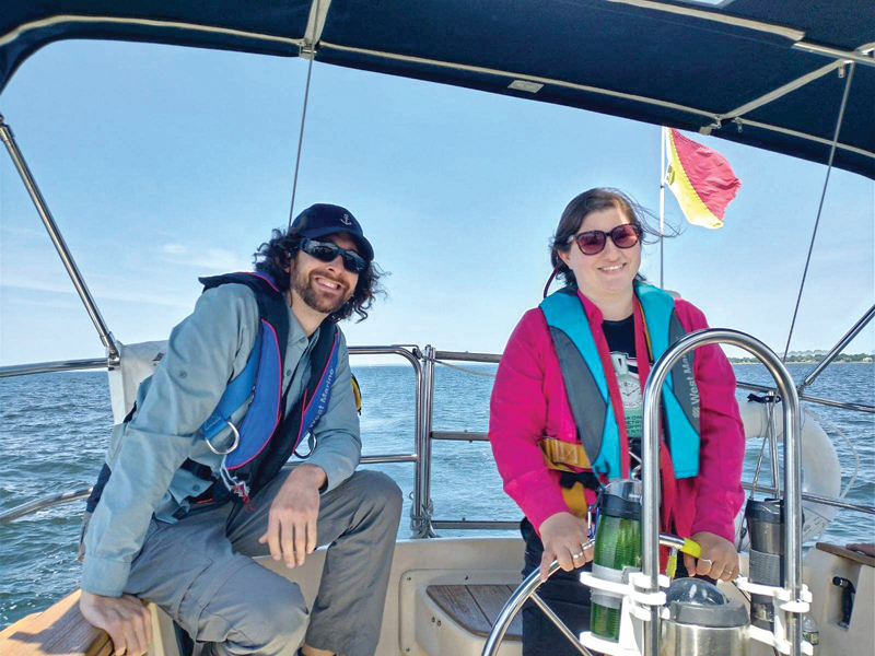 Eli and Melissa sailing