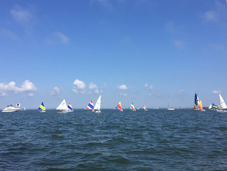 The fleet enjoyed beautiful conditions.