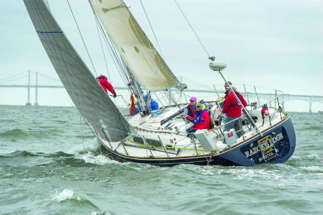 Offshore sailors take Safety at Sea courses and have prepared for emergencies... how about your crew on the Bay? Photo by Al Schreitmueller