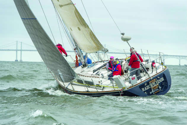 Offshore sailors take Safety at Sea courses and have prepared for emergencies... how about your crew on the Bay? Photo by Al Schreitmueller