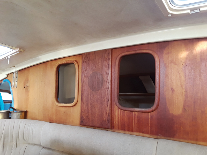 refinishing sailboat interior teak