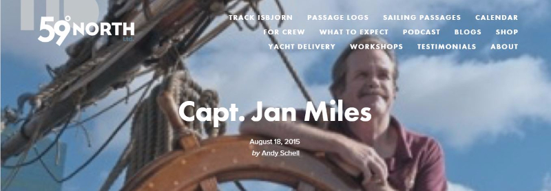 Andy Schell Interviews Pride Capt. Jan Miles SpinSheet