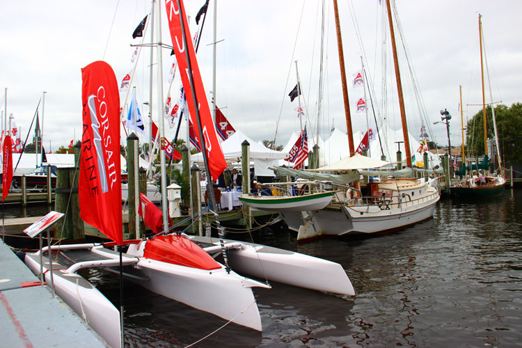 You'll see all kinds of sailing vessels at the U.S. Sailboat Show