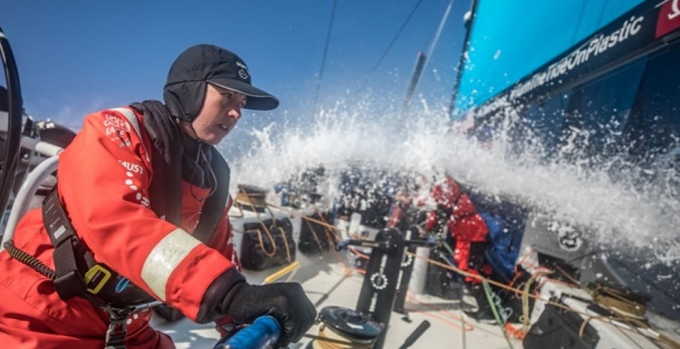 Don't look over your shoulder... -- photo from volvooceanrace.com