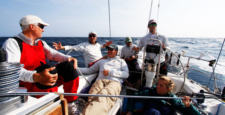 The crew of Carina on the 2016 Annapolis to Newport Race. Photos by Ted Steeble