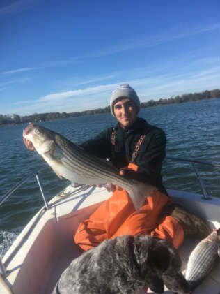 Pamela Kellett's son on the Potomac for Blue Friday 2017
