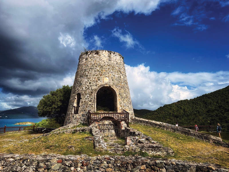 plantation ruins in US Virgin Islands