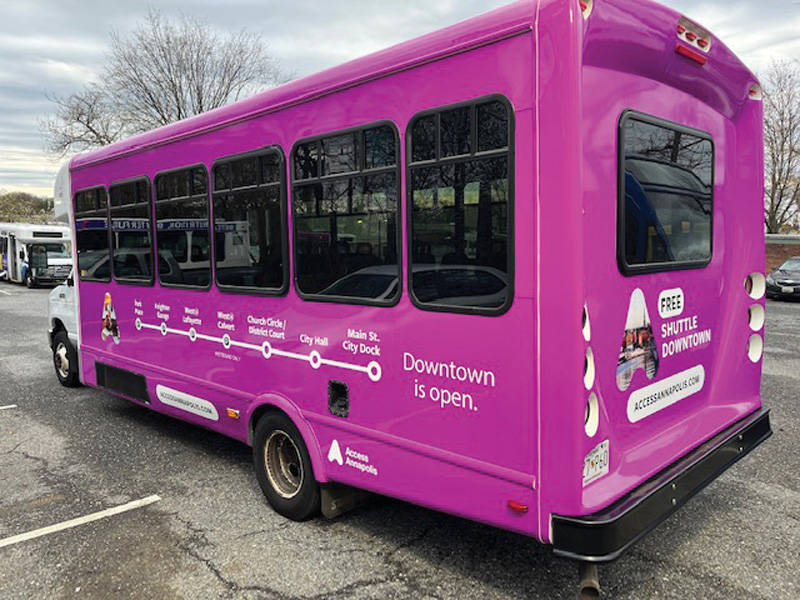 purple bus Annapolis