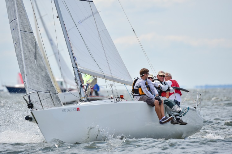 John White and team at a 2016 event--this was not taken at the 2017 AYC Summer One Design. Racing Roundup pho