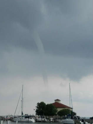 Photo by Shawn Harlan from his boat off the Chester River