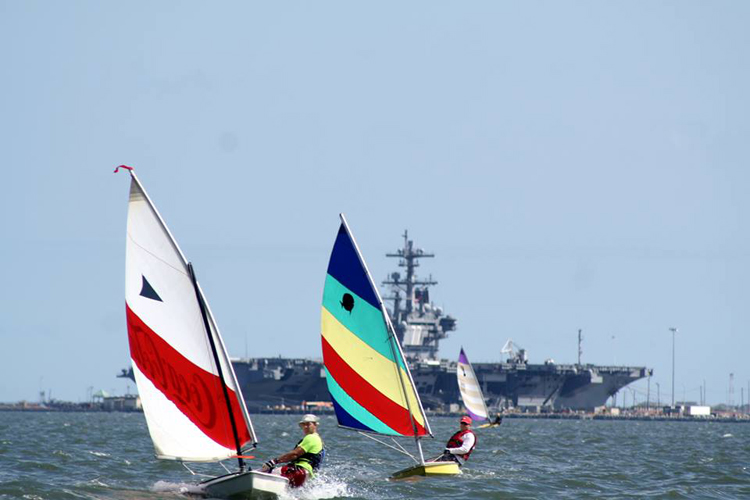 Sunfish Challenge recreation fleet sailors.