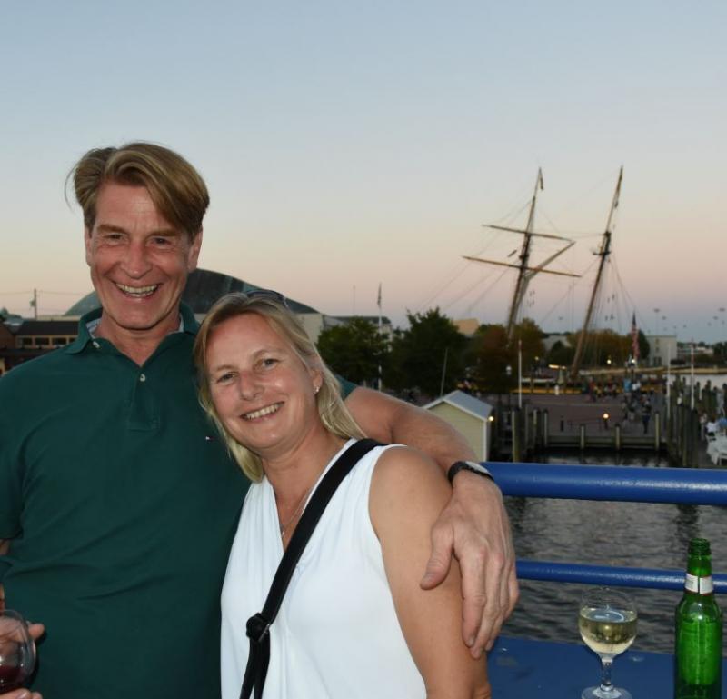 The Pride of Baltimore made for a nice backdrop to the awards party at the Annapolis Waterfront Hotel.