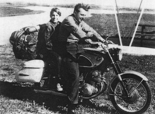 Pirsig and his son.