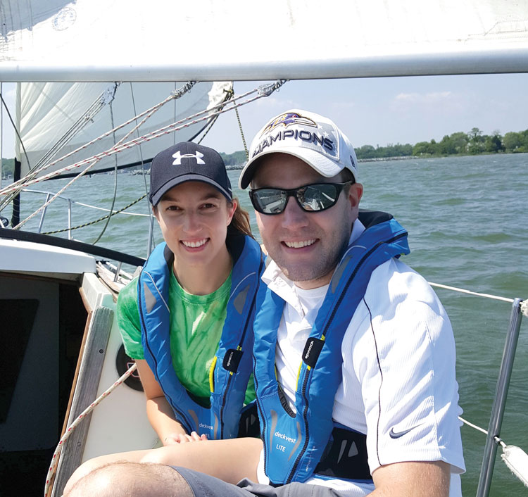 New students. Photo courtesy of the Sailing Academy