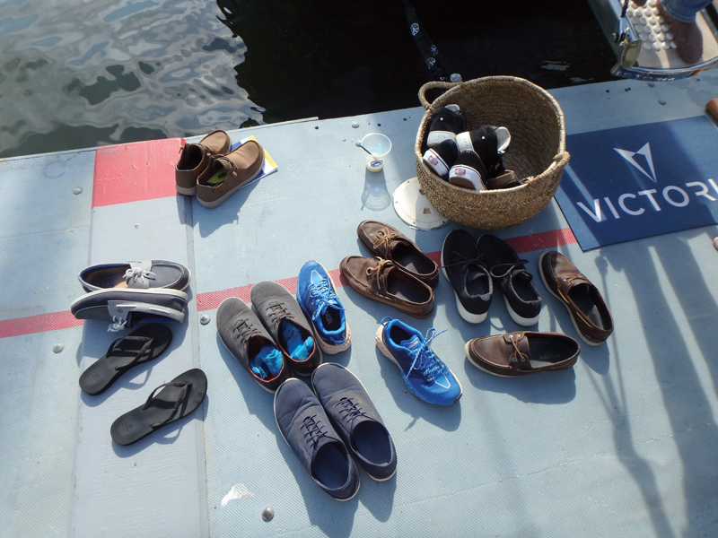 US Sailboat Show shoes on deck
