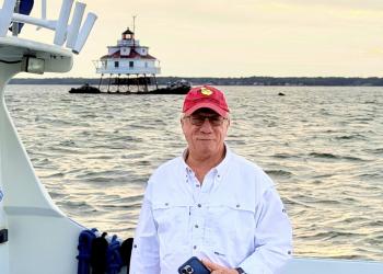 Capt. Mike Krissoff on Full Moon. Photo by David Sites