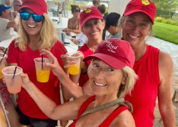 Renee Weir's HHSA Women's Regatta team including herself, Maureen Lanshe, Kerri Bostwick and Antoinette Wilkins.