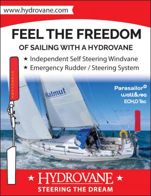 Hydrovane International Marine Inc. is an independent self steering windvane.