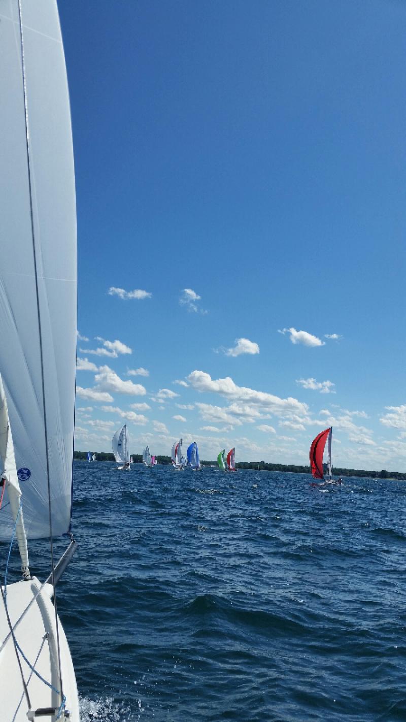 Scenes from the J/70 North Americans, Day One SpinSheet