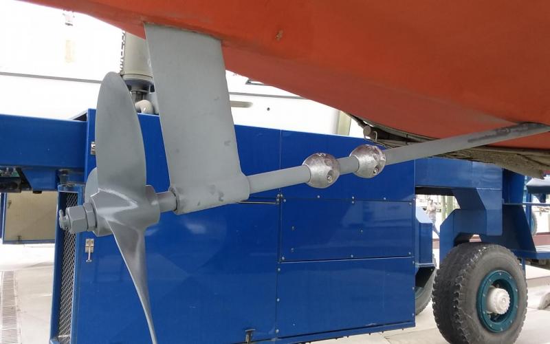 SS drive shaft/dripless fitting