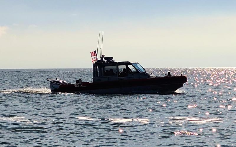 The other Coast Guard boat not far behind....