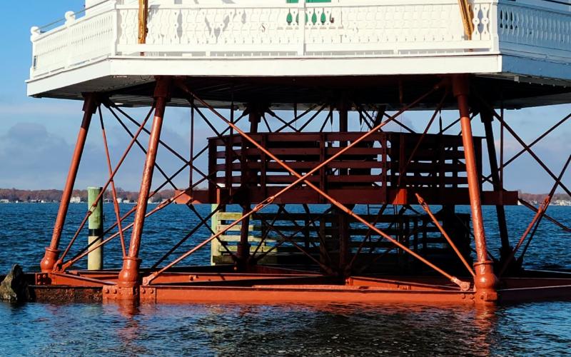 Post-storm high water level, and it wasn't yet high tide....