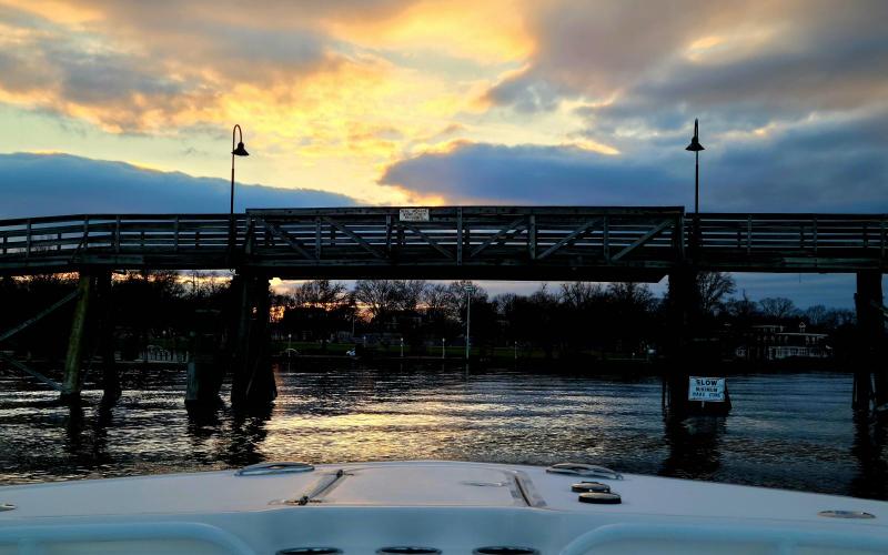 Hanging up the Severn River near the Naval Academy