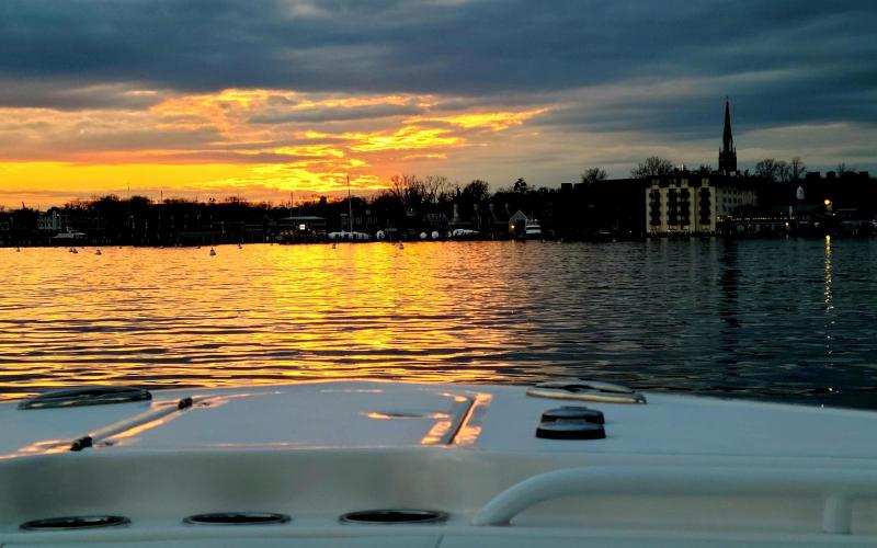 Sunset back up in Annapolis Harbor
