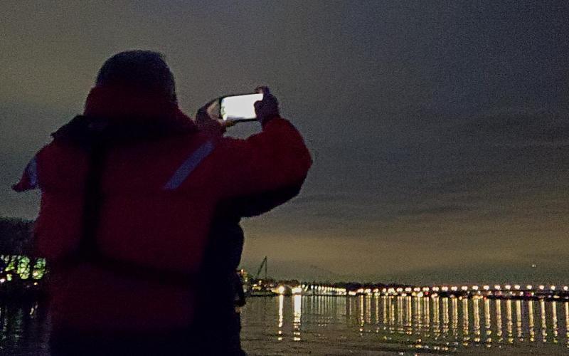 David snapping a pic of the Severn River Bridge