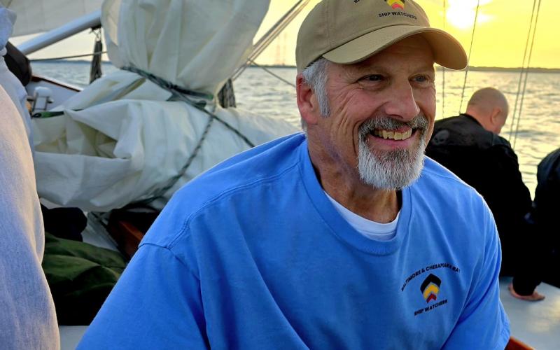 Mike Singer - founder of the Baltimore & Chespaeke Bay Shipwatchers FB page, and the great history presenter this evening.