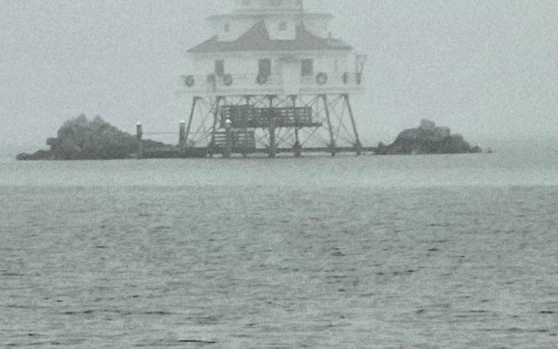 How TPSL looked as we approached her a little closer in the fog....