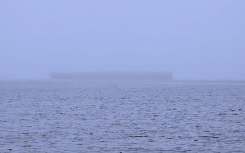 Ghost ship SANTA SOPHIA in the fog....