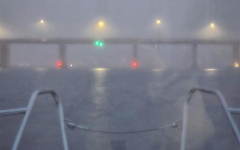 South River Route 2 bridge in foggy conditions....
