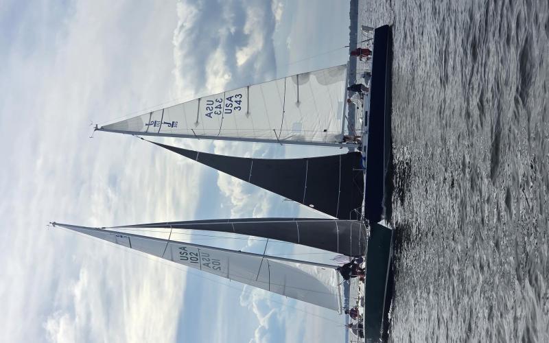 great view from the weather mark boat!