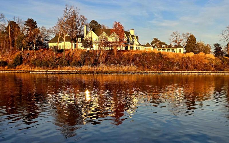 Beautiful view as I headed back to my brother's pier after a lovely golden hour cruise.