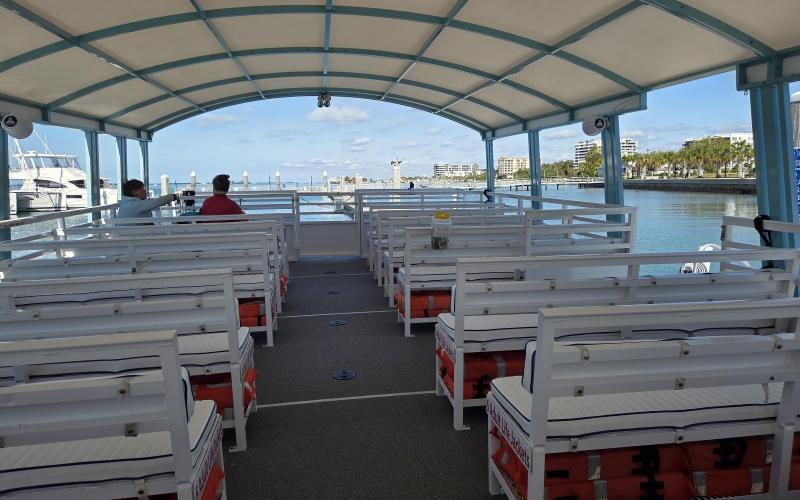 Brand new tritoon ferry