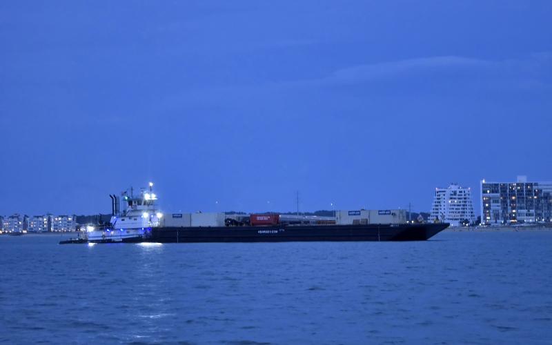 Fireworks barge