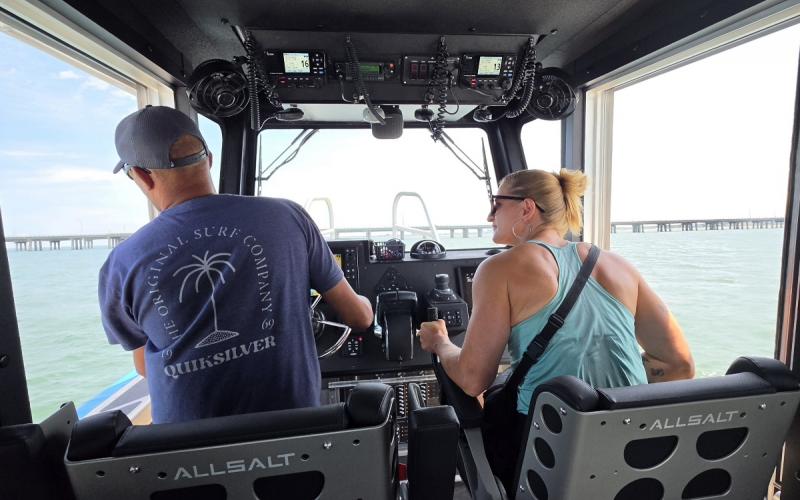 Markus at the helm of 187.