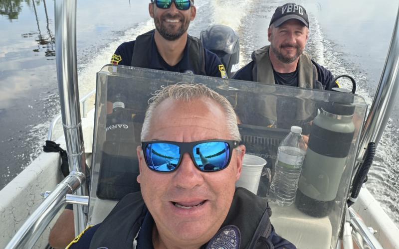 On the skiff