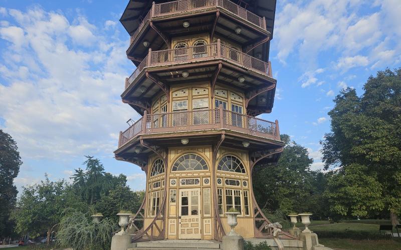The Observation Tower in Paterson Park (viewed while out stretching our sea legs)