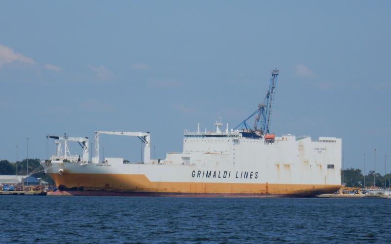 Ro-Ro Cargo Ship Grande Cotonou at Dundalk Marine Terminal